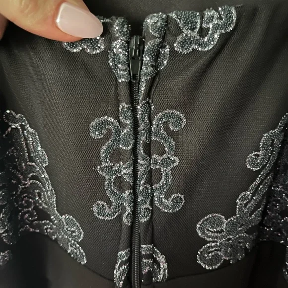 Speechless Filigree Halter Skater Dress - Picture 6 of 7